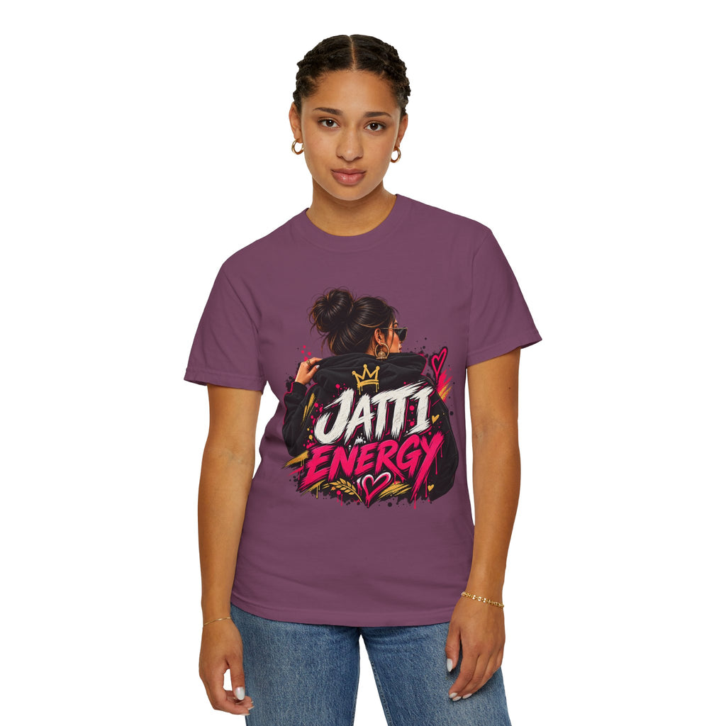 Jatti Energy Garment-Dyed T-Shirt | Punjabi-Inspired Graphic