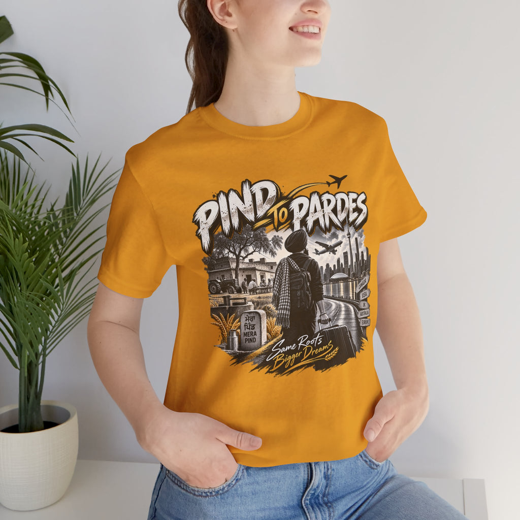 Pind to Pardes Travel T-Shirt | Vintage Journey Graphic
