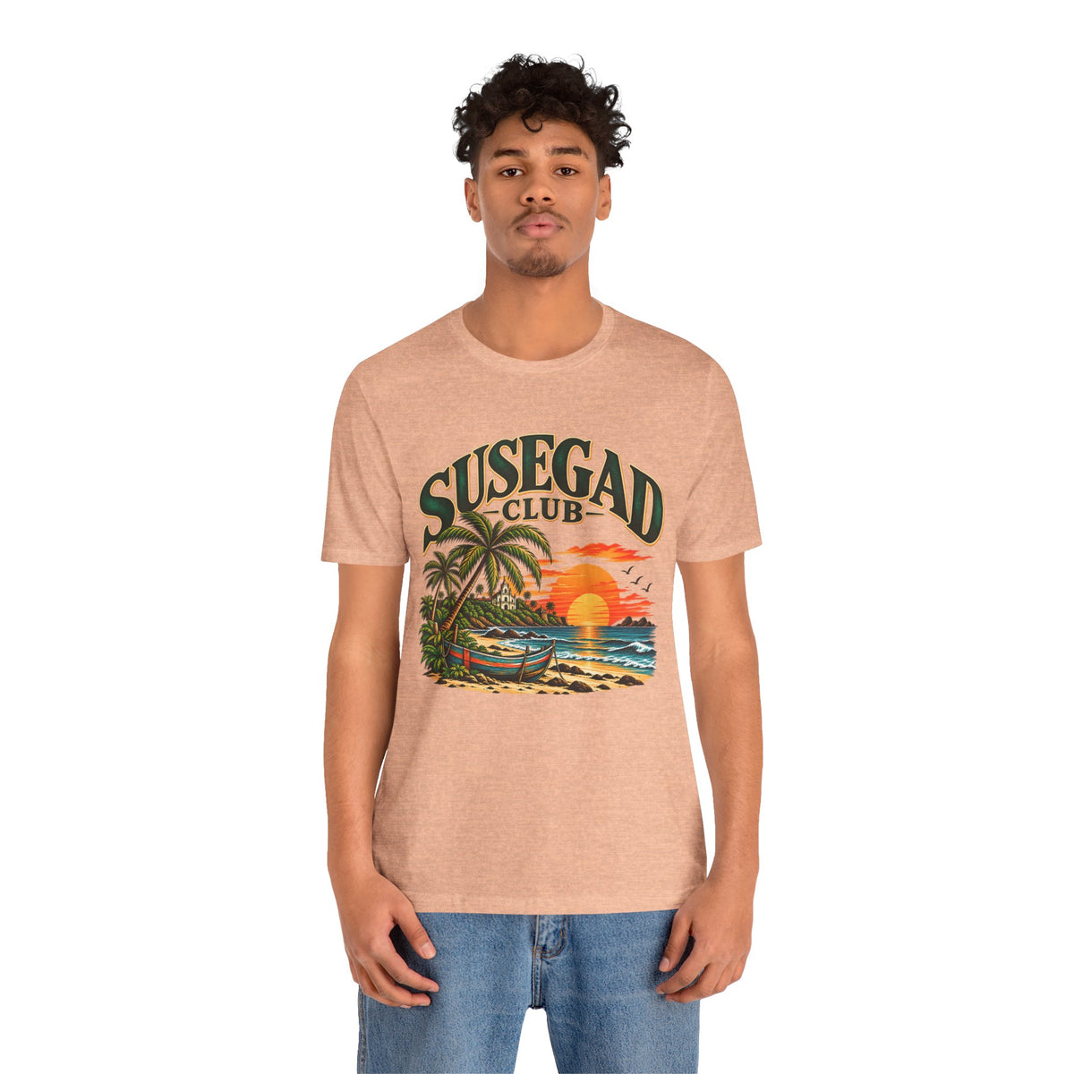 Susegad Club Sunset Beach Jersey T-Shirt