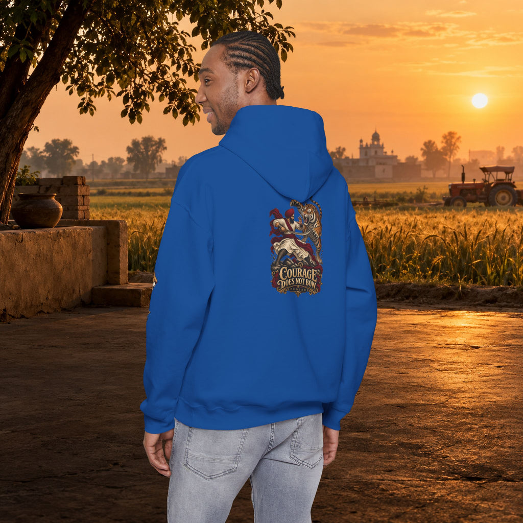 NIDAR Tiger and Bear Graphic Hoodie