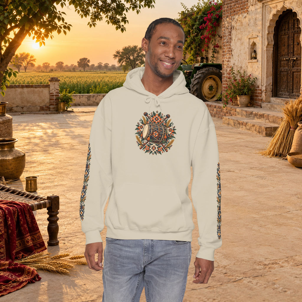 Bohemian Folk Art Drum Hoodie