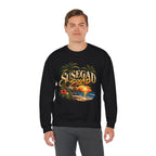 Susegad Squad Tropical Sunset Crewneck Sweatshirt