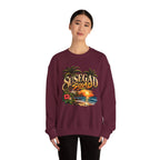 Susegad Squad Tropical Sunset Crewneck Sweatshirt