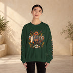 Boho Folk Drum Sweatshirt – Tribal Music Festival Crewneck