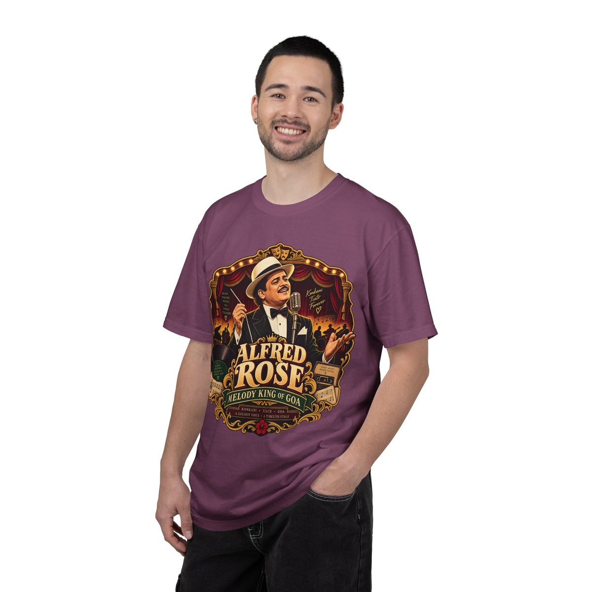 Alfred Rose Vintage Goan Music Graphic T-Shirt