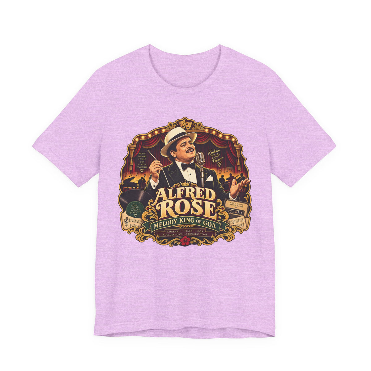 Alfred Rose Retro Music T-Shirt | “Melody King of Goa” Graphic Tee