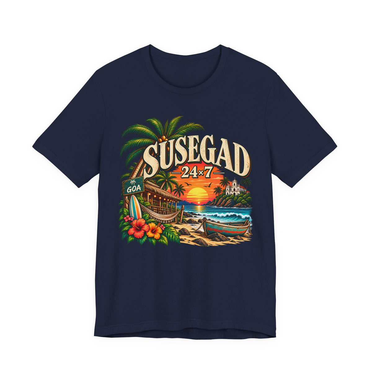 Susegad 24x7 Goa Sunset Jersey T-Shirt — product image 5