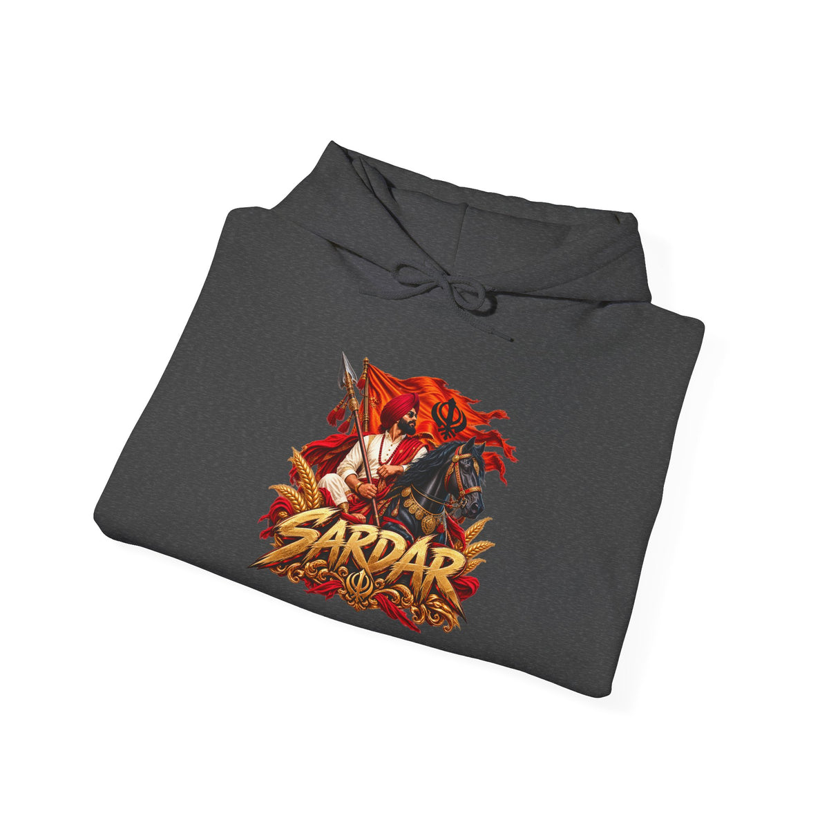 Sardar Retro Fighter Graphic Hoodie | Punjabi Heritage Pullover