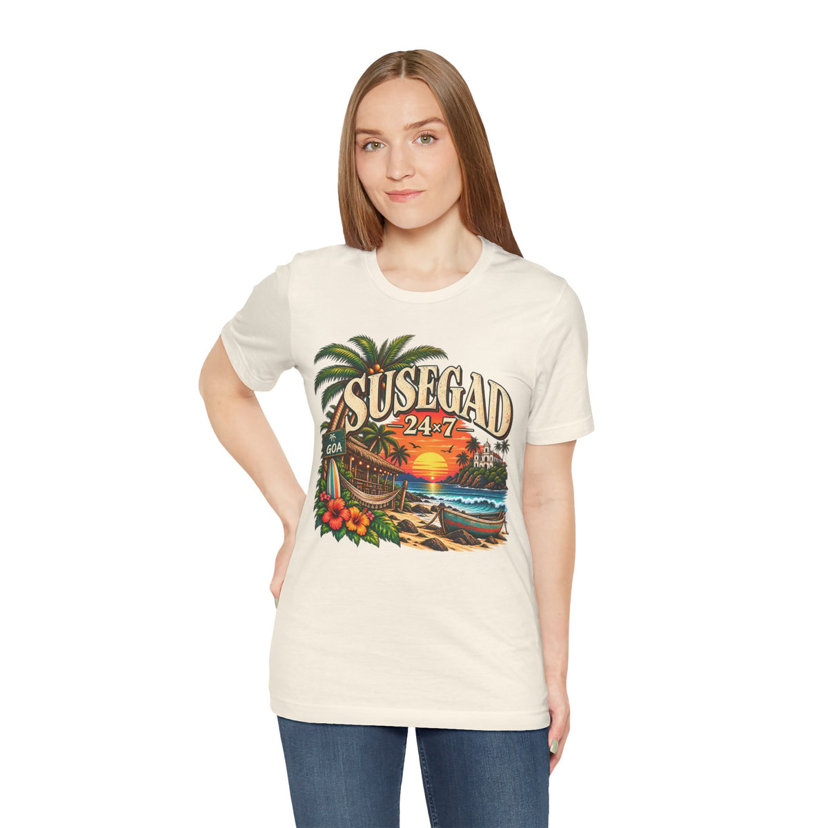 Susegad 24x7 Goa Sunset Jersey T-Shirt