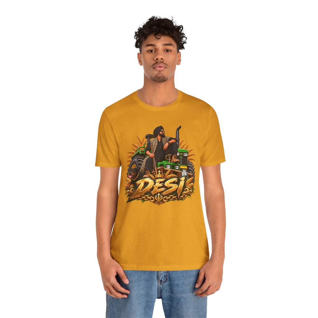 Desi Motorcycle Graphic Tee – Retro Biker India Pride T-Shirt