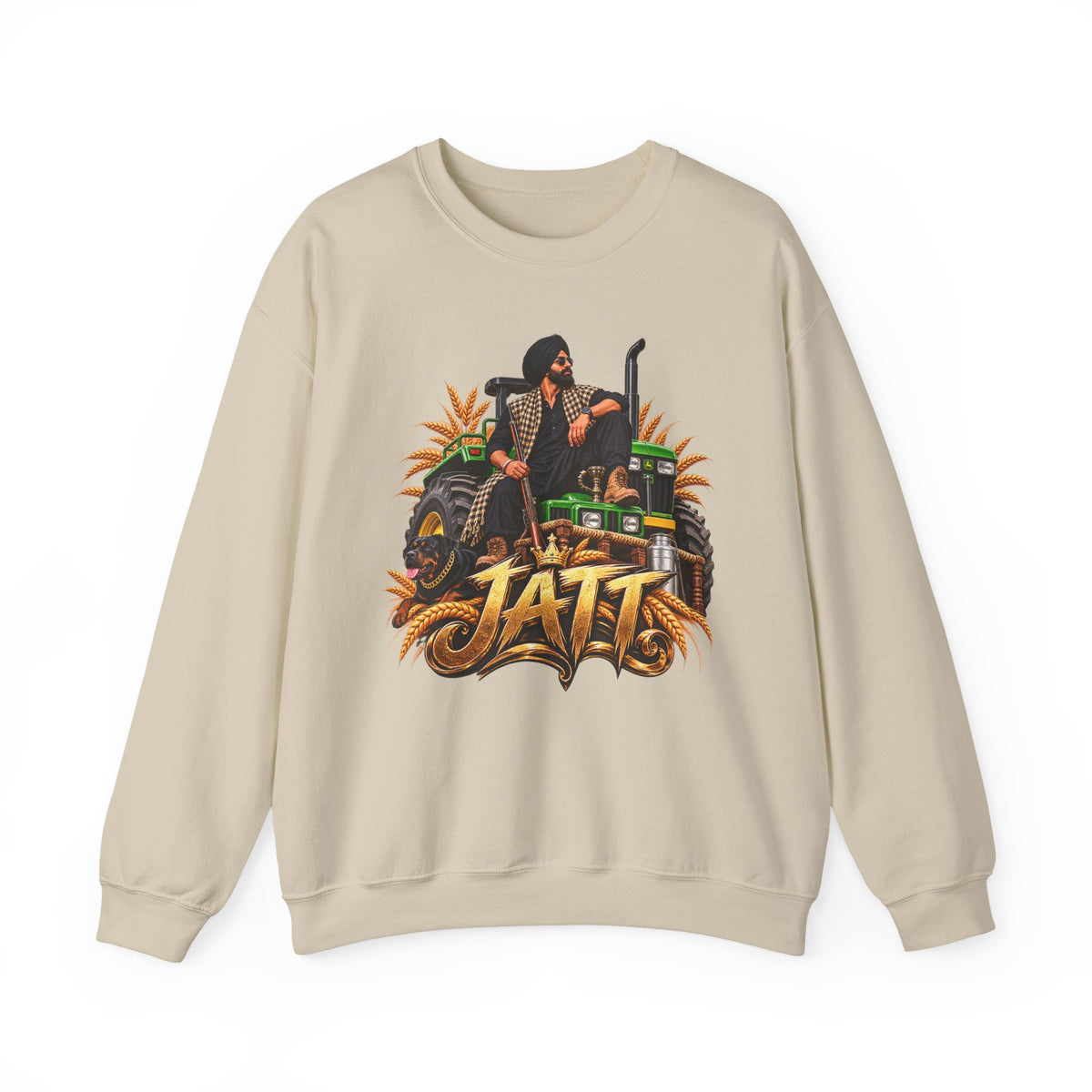 JATT Tractor Graphic Crewneck – Punjabi Heritage Sweatshirt — product image 4