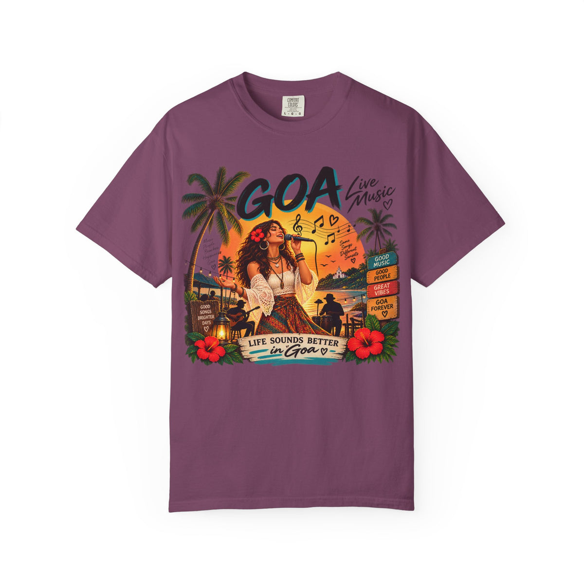 Goa Live Music Garment-Dyed T-Shirt | Goan Heritage