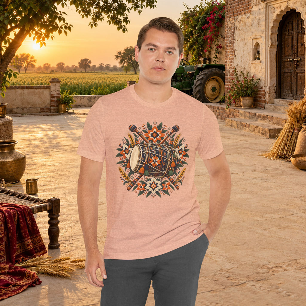 Boho Folk Drum Mandala T-Shirt