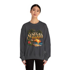 Susegad Squad Tropical Sunset Crewneck Sweatshirt
