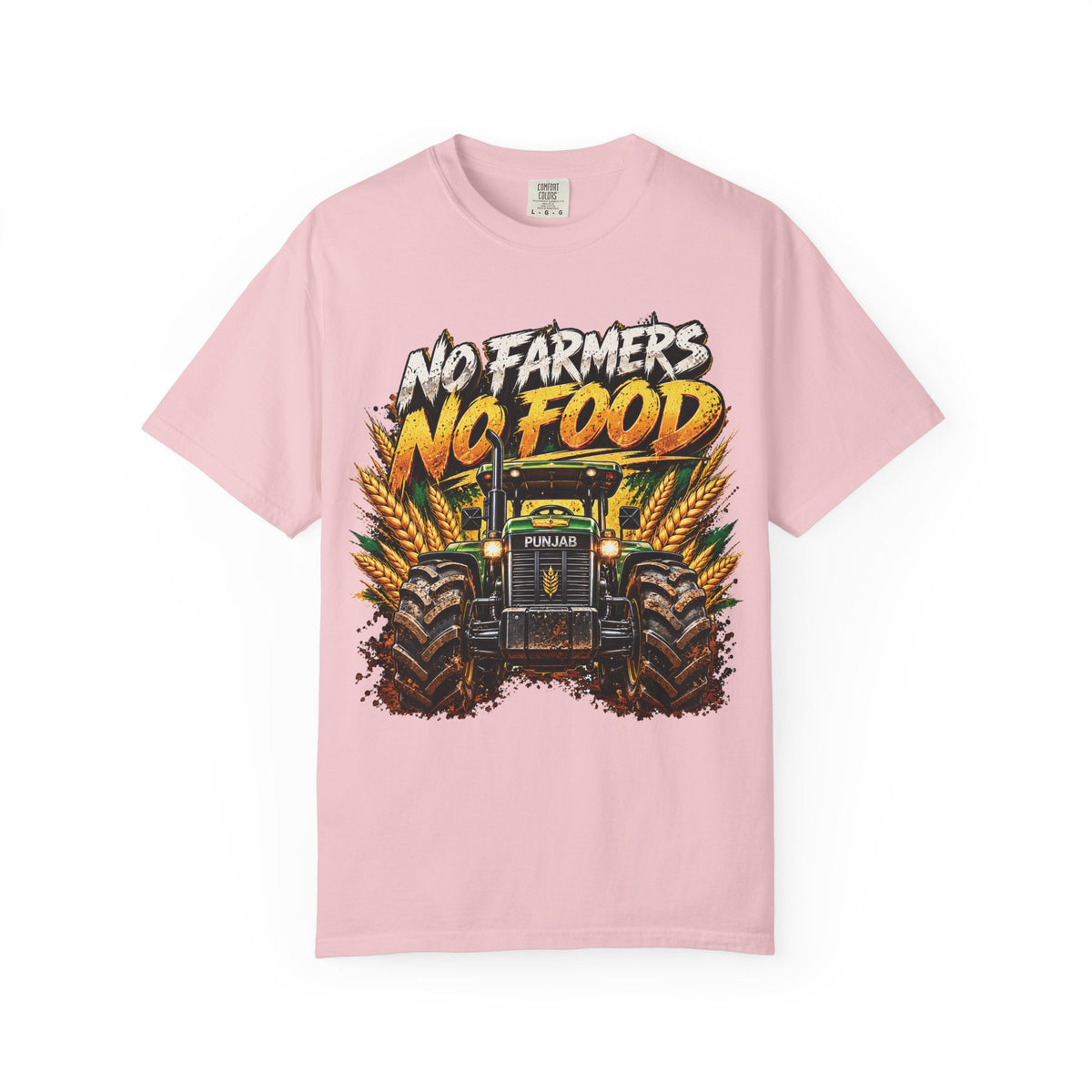 Tractor 'No Farmers No Food' Graphic T-Shirt