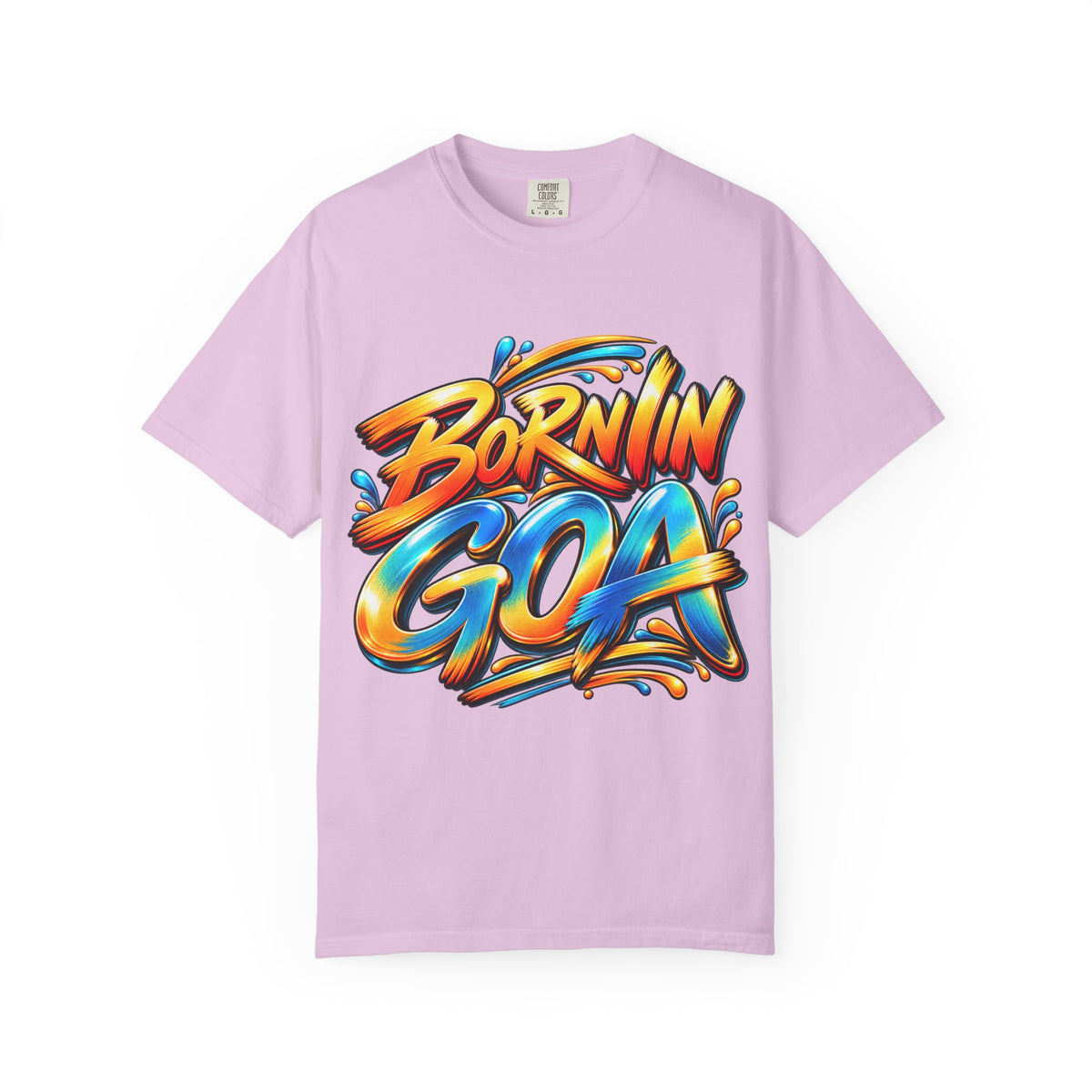 Born in Goa Graphic Tee | Garment-Dyed Cotton T-Shirt
