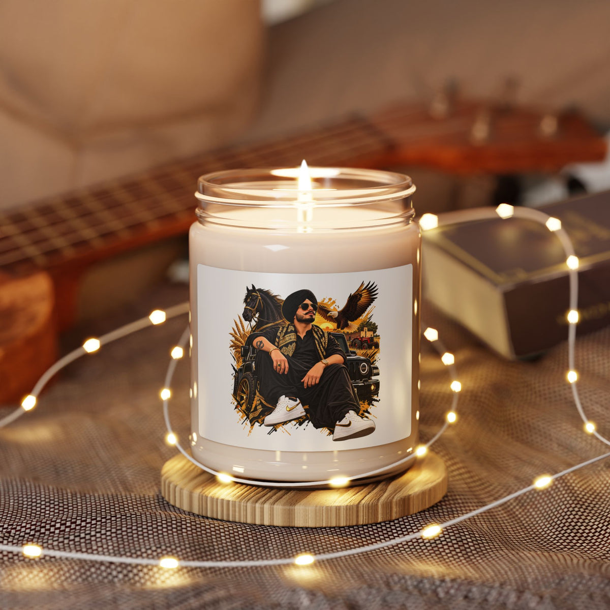 Urban Luxe Scented Soy Candle — 9oz (Gold Throne Design)