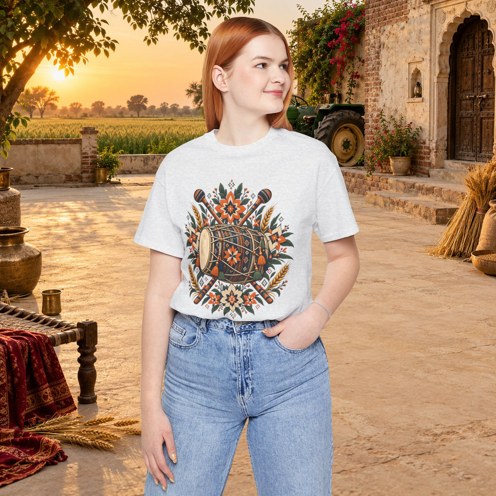 Boho Folk Drum Mandala T-Shirt