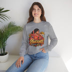 Phulkari-Inspired Floral Crewneck Sweatshirt | Punjabi Art