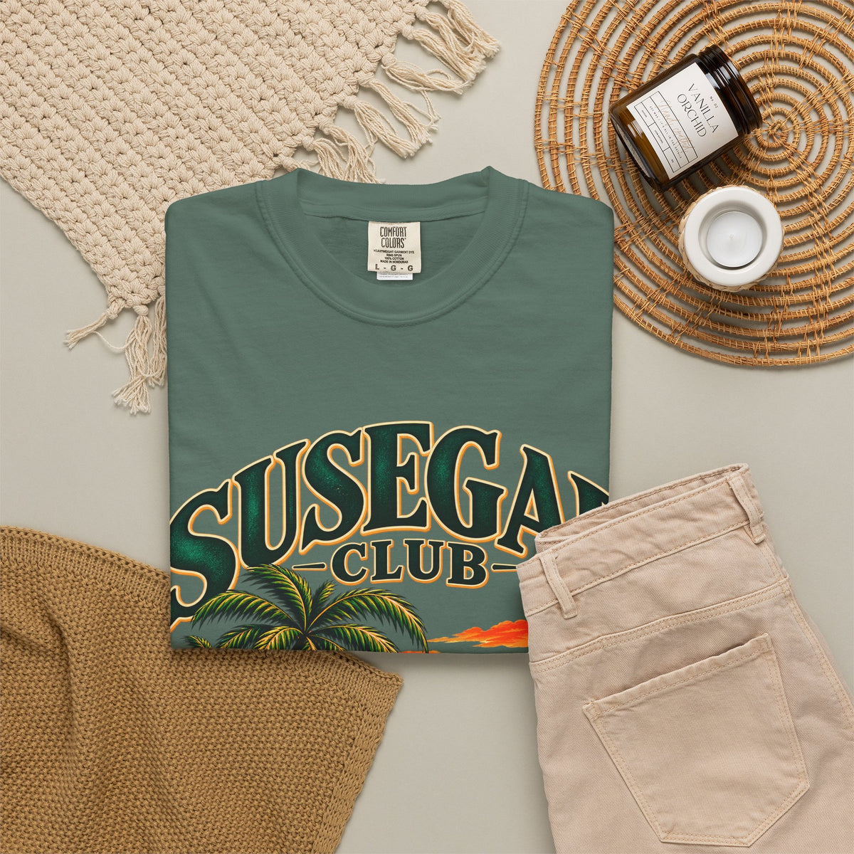 Susegad Club Sunset Beach Garment-Dyed T-Shirt