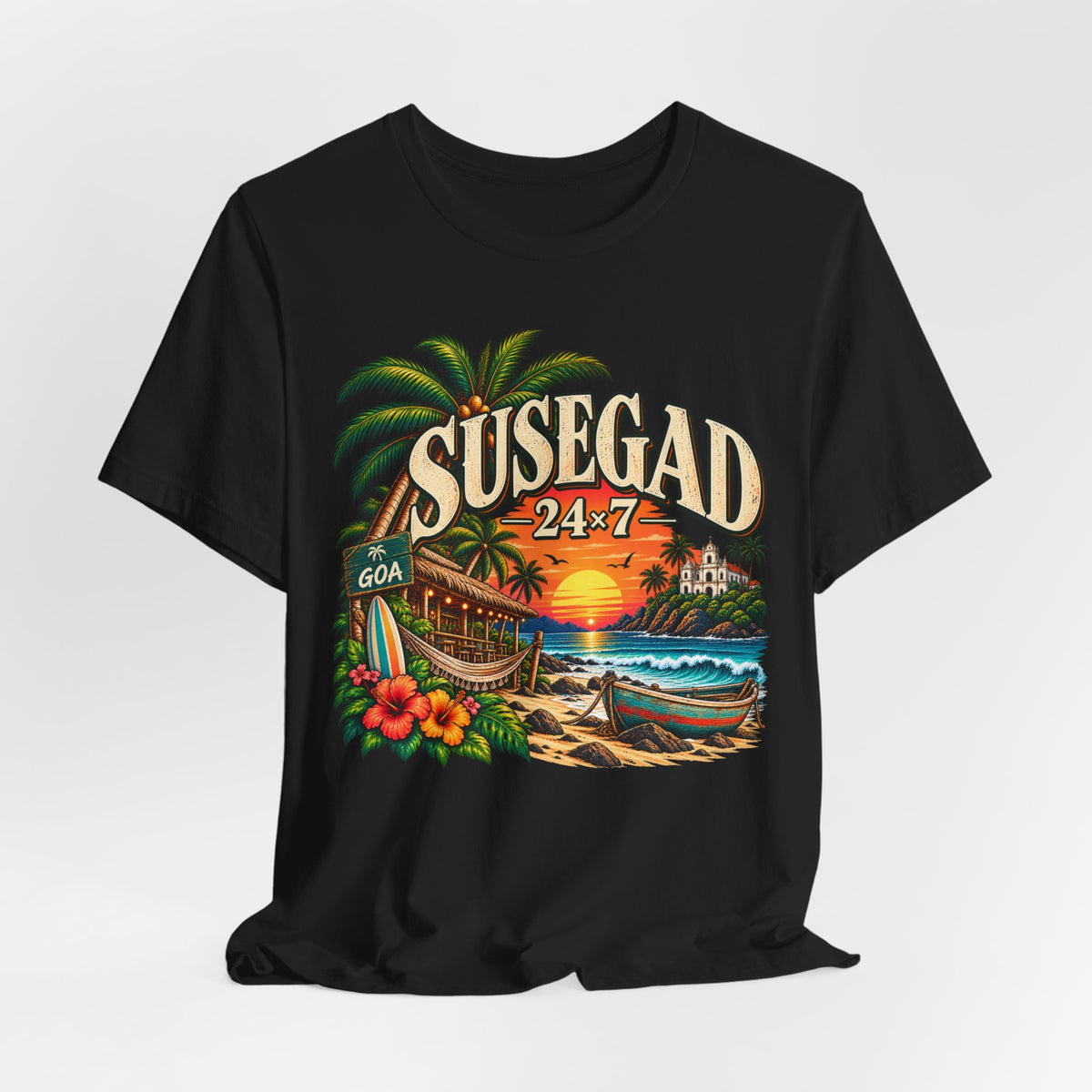 Susegad 24x7 Goa Sunset Jersey T-Shirt