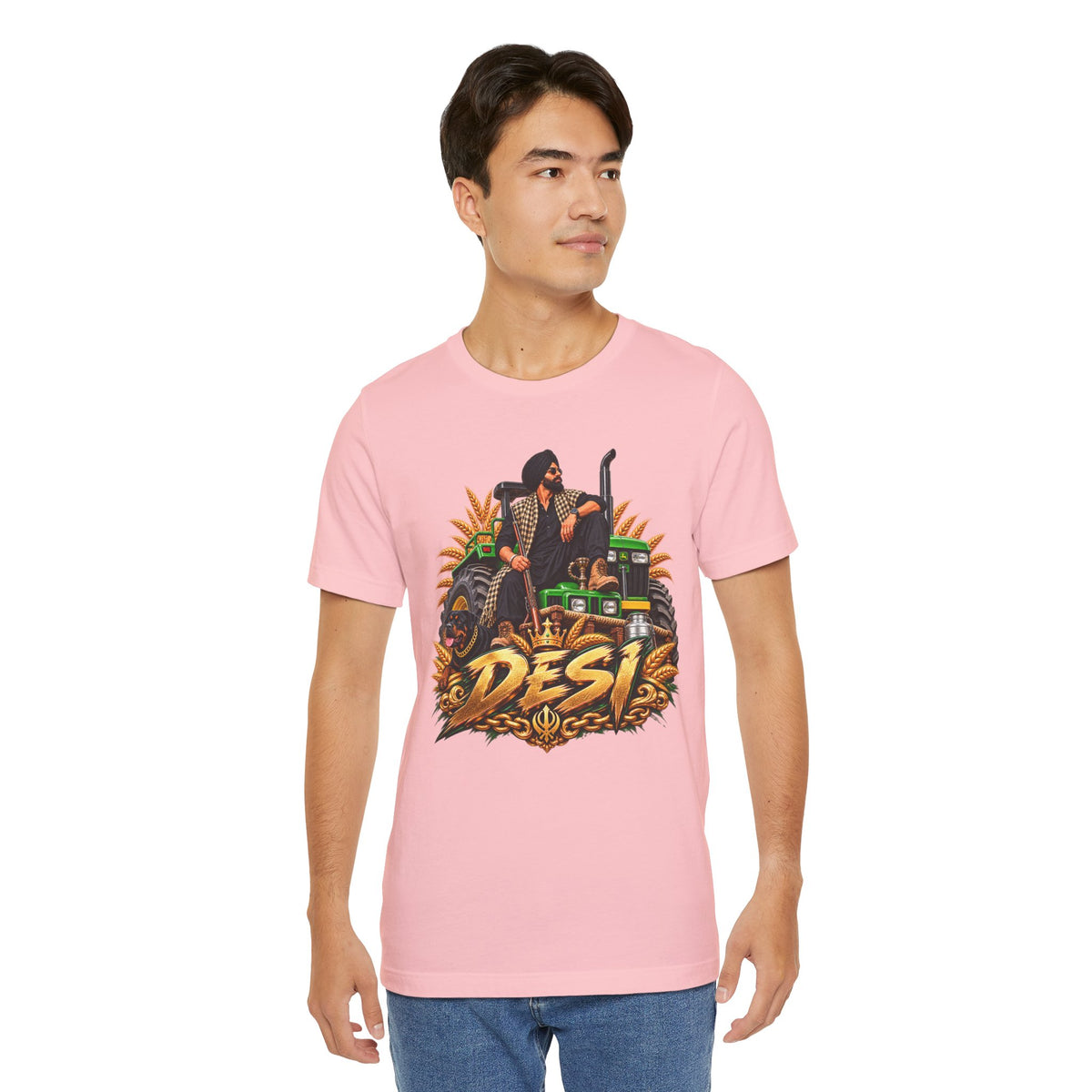 Desi Motorcycle Graphic Tee – Retro Biker India Pride T-Shirt
