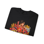 Phulkari-Inspired Floral Crewneck Sweatshirt | Punjabi Art