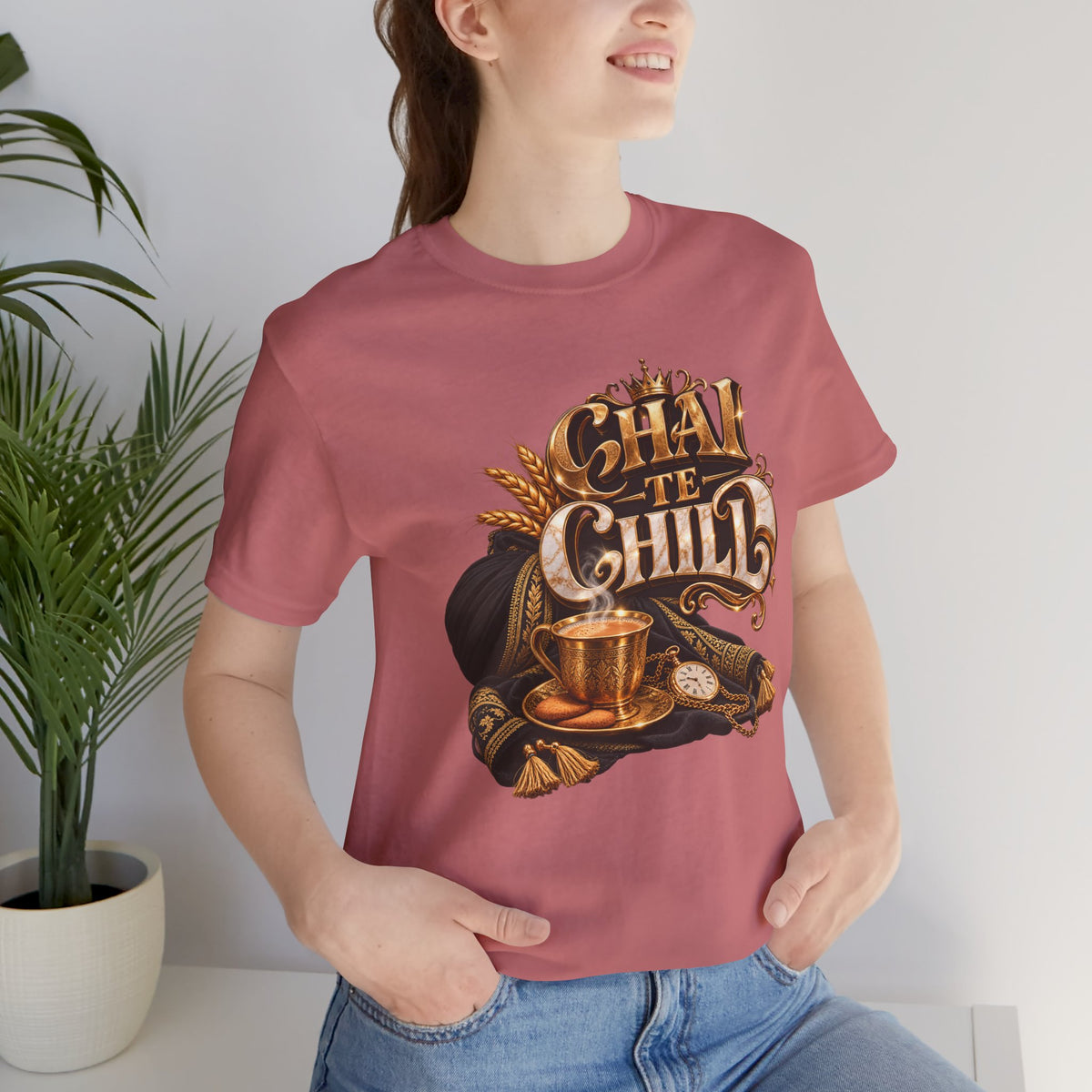 Chai Te Chilli T-Shirt — Vintage Indian Tea Design