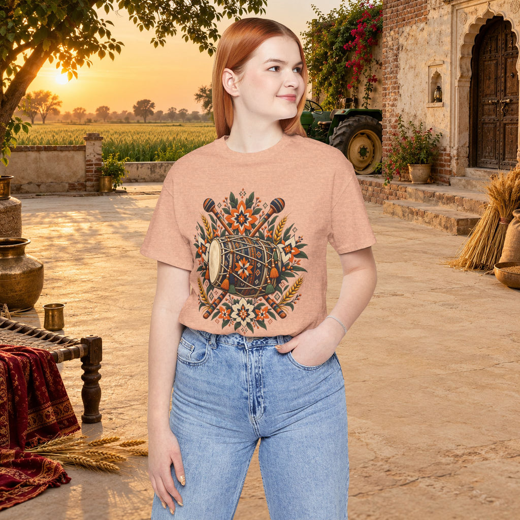 Boho Folk Drum Mandala T-Shirt