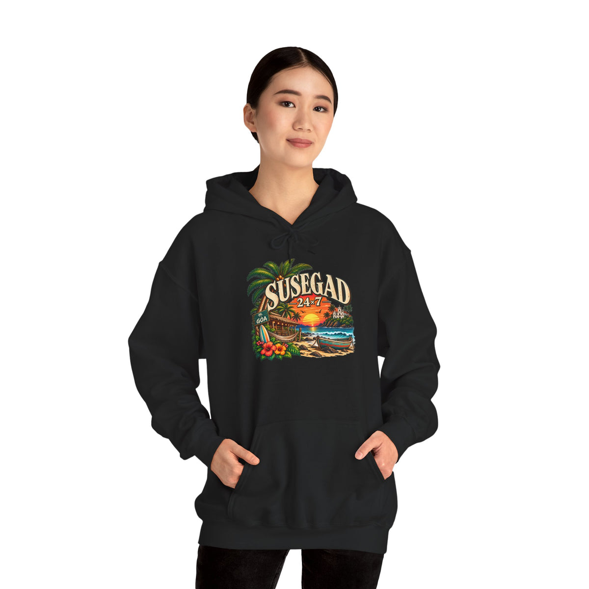 Susegad 24x7 Tropical Sunset Hoodie