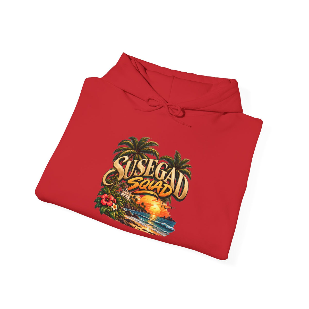 Susegad Squad Hoodie | Tropical Goan Sunset Graphic