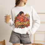 Phulkari-Inspired Floral Crewneck Sweatshirt | Punjabi Art