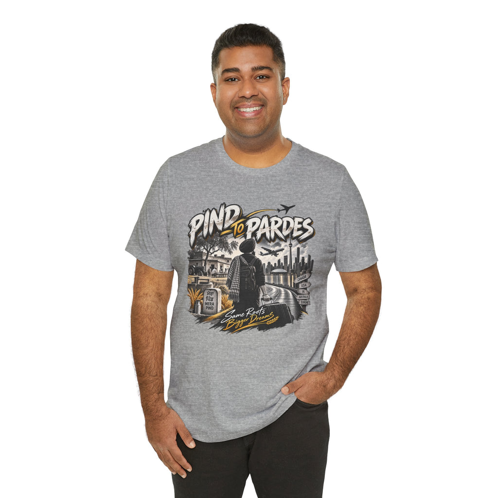 Pind to Pardes Travel T-Shirt | Vintage Journey Graphic