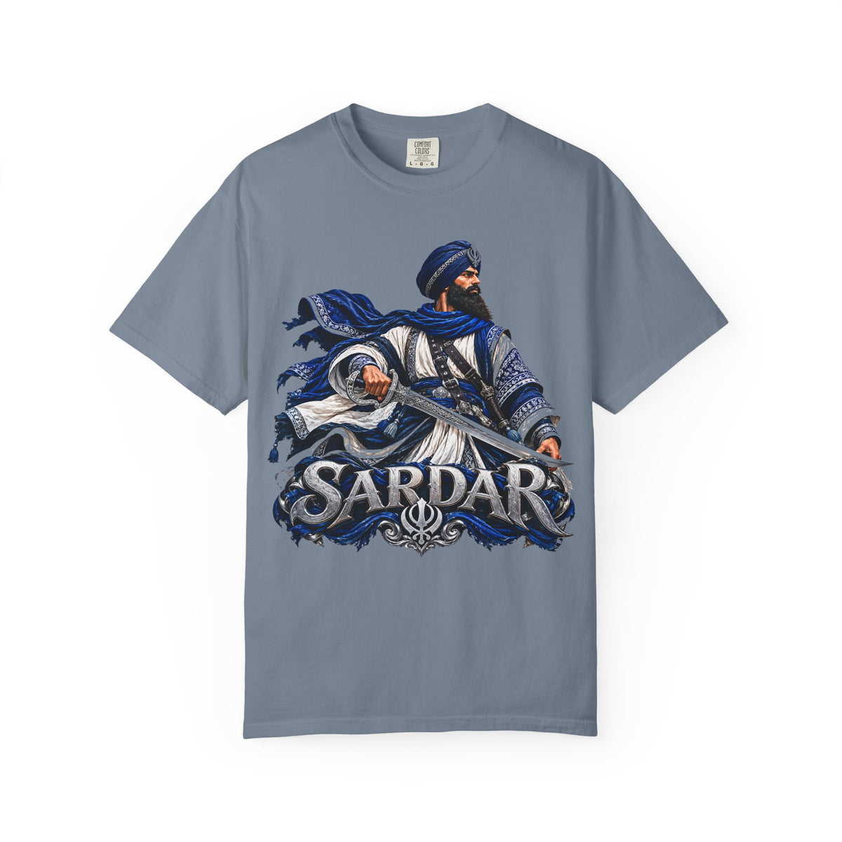 Sardar Warrior Sword Graphic T-Shirt | Sikh Heritage Tee