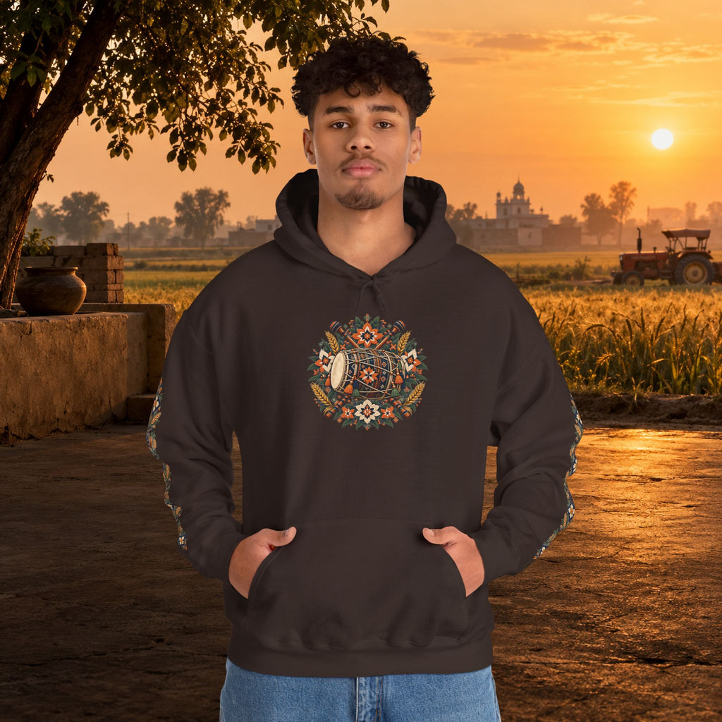 Bohemian Folk Art Drum Hoodie