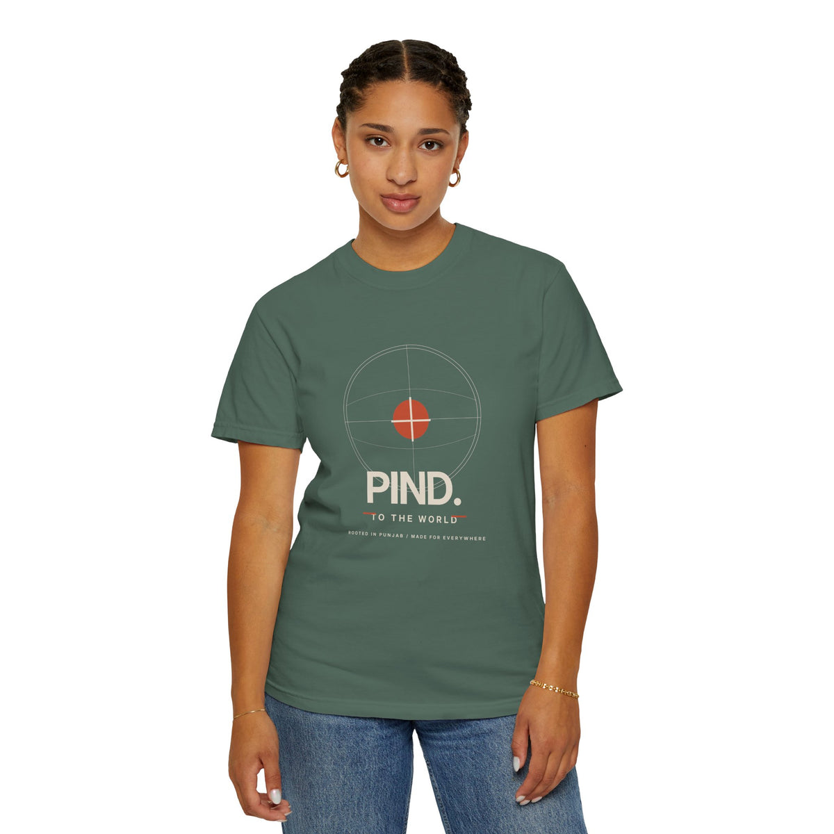 PIND. Punjabi Heritage Graphic T-Shirt | Garment-Dyed Tee