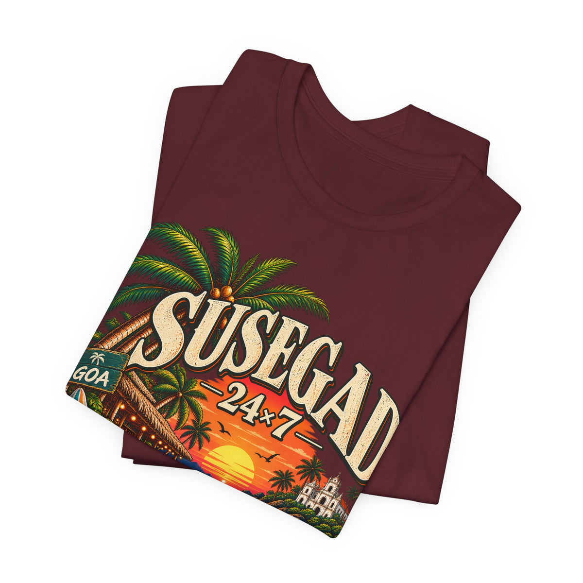 Susegad 24x7 Goa Sunset Jersey T-Shirt