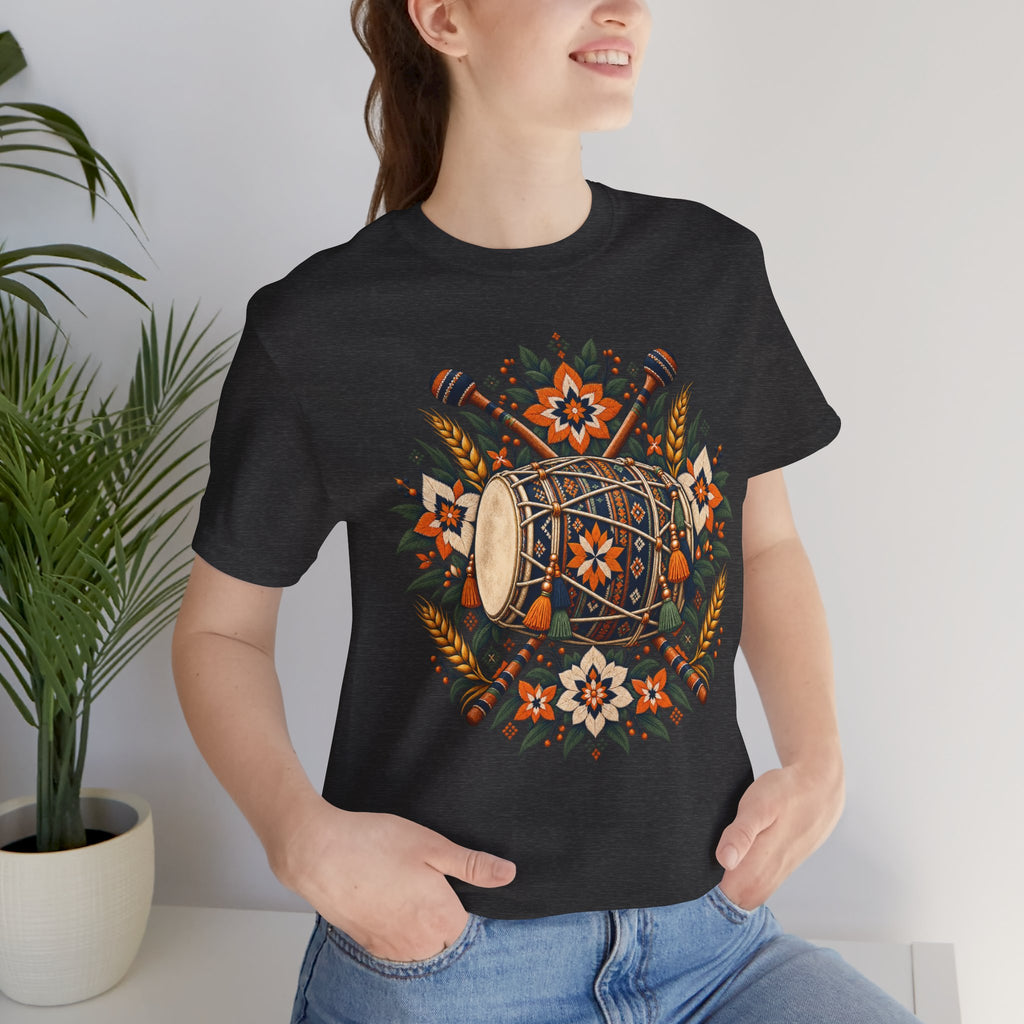 Boho Folk Drum Mandala T-Shirt