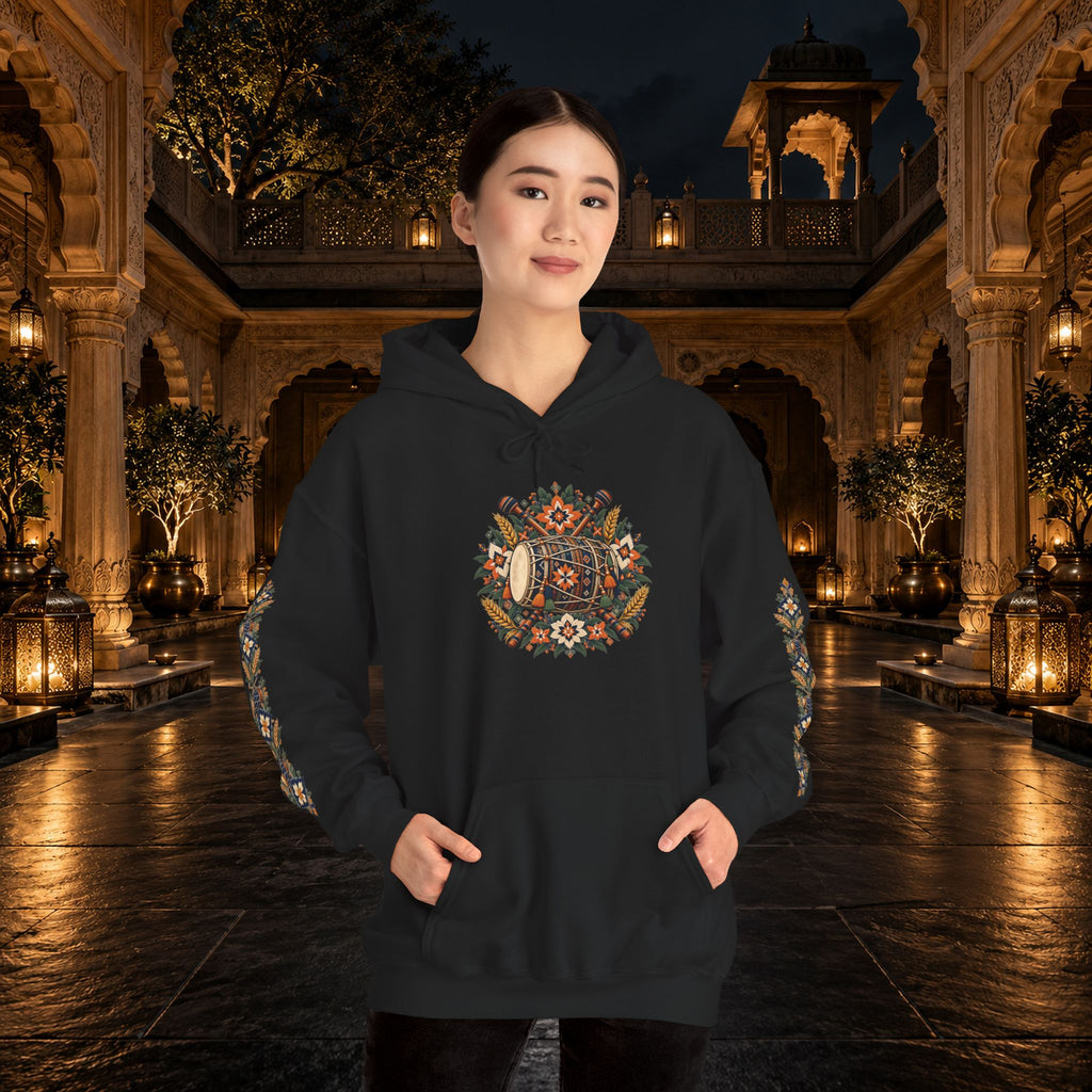 Bohemian Folk Art Drum Hoodie