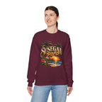 Susegad Squad Tropical Sunset Crewneck Sweatshirt