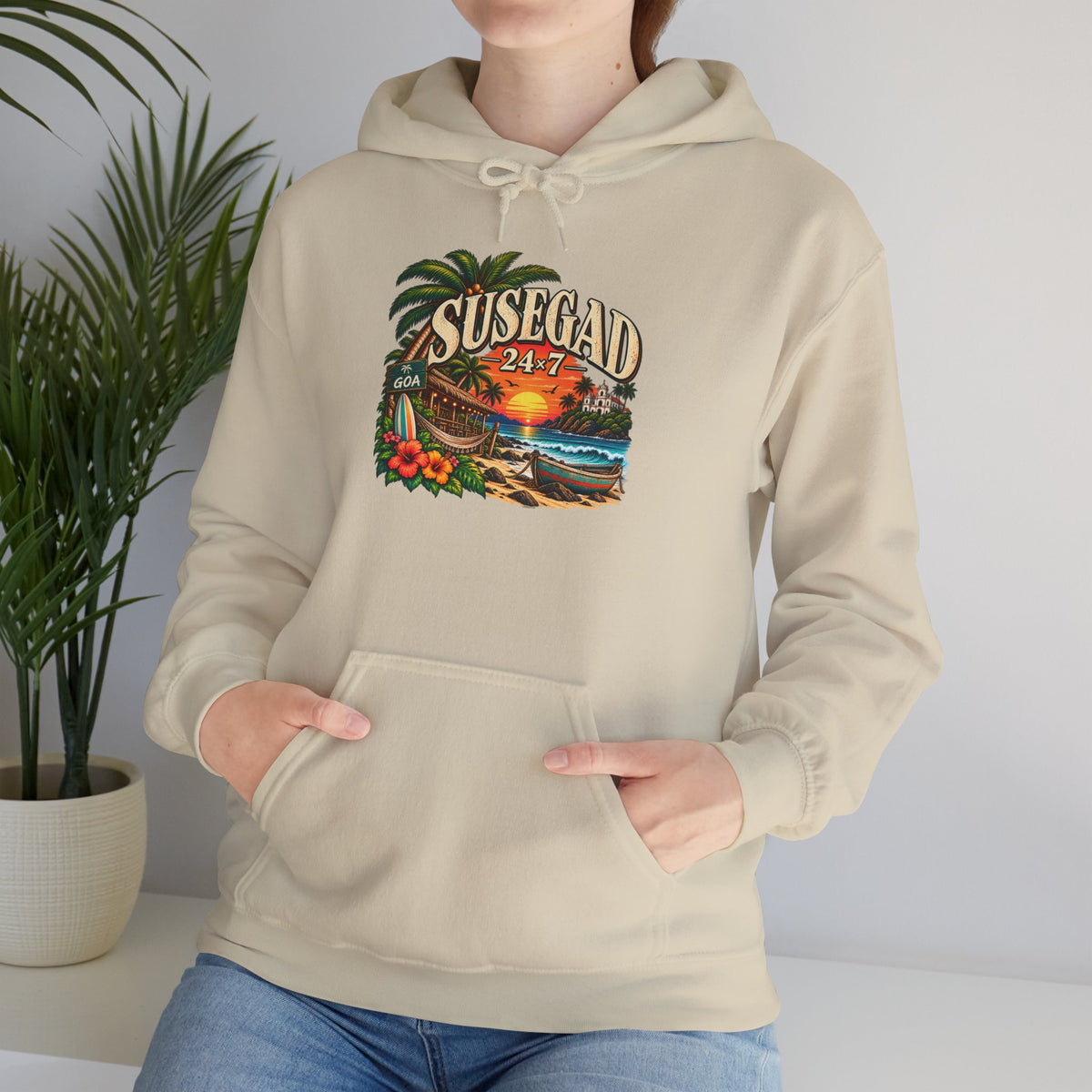 Susegad 24x7 Tropical Sunset Hoodie