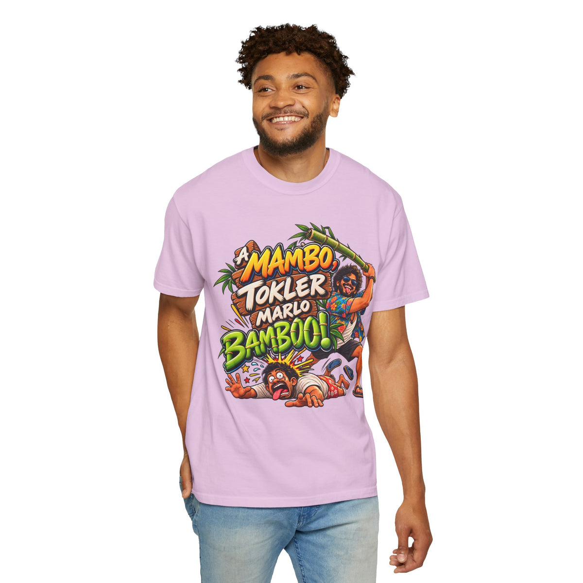 A Mambo, Tokler Marlo Bamboo! Goan Heritage Garment-Dyed T-Shirt