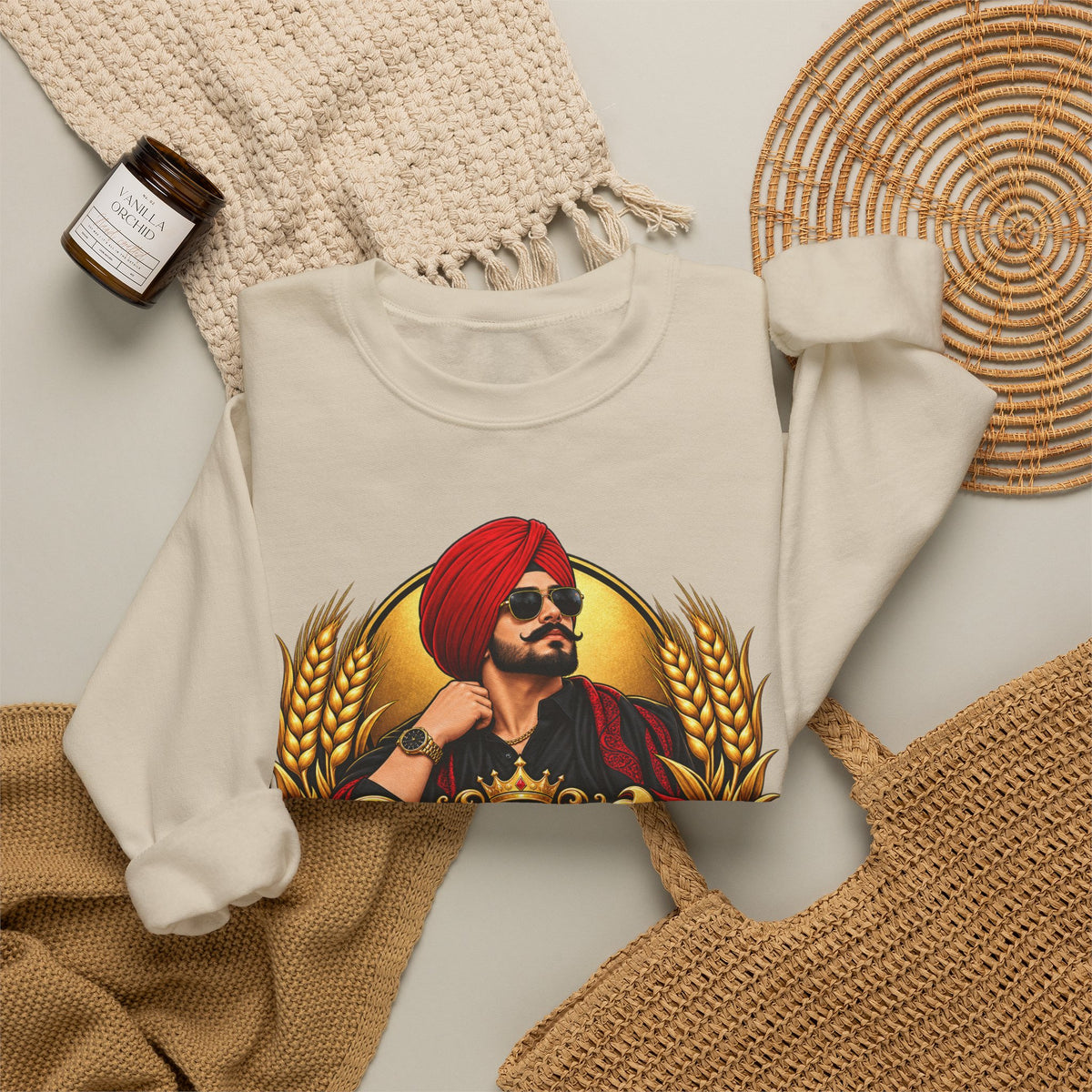 Punjabi Munda Graphic Sweatshirt | Punjabi Pride Crewneck