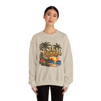 Susegad Squad Tropical Sunset Crewneck Sweatshirt