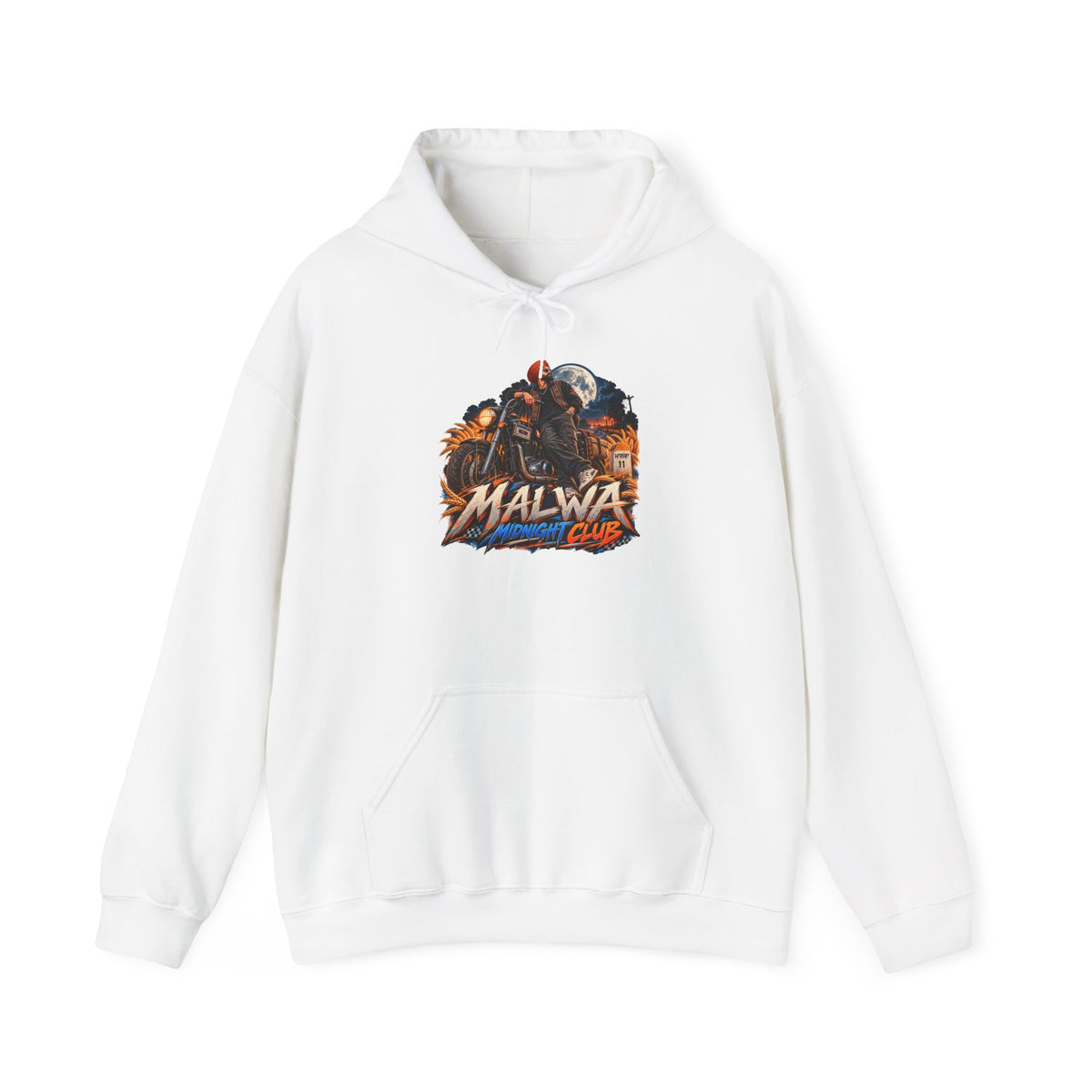 Malwa Motorcycle Graphic Hoodie | Punjabi Biker Streetwear