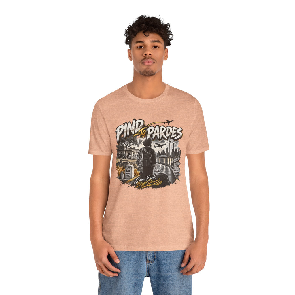 Pind to Pardes Travel T-Shirt | Vintage Journey Graphic