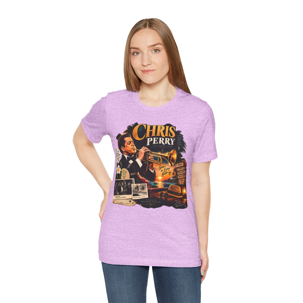 Chris Perry Trumpet Graphic T-Shirt | Retro Music