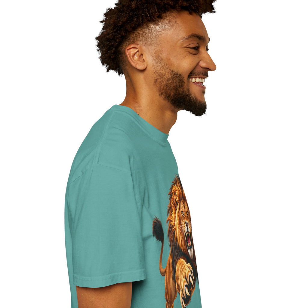 Roaring Lion Graphic T-Shirt — Bold Vintage Animal Tee
