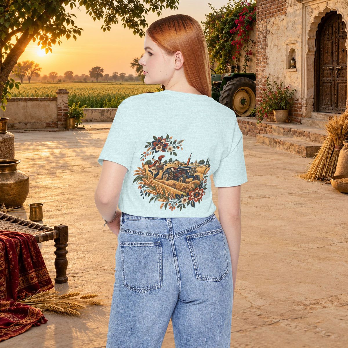 Boho Folk Drum Mandala T-Shirt