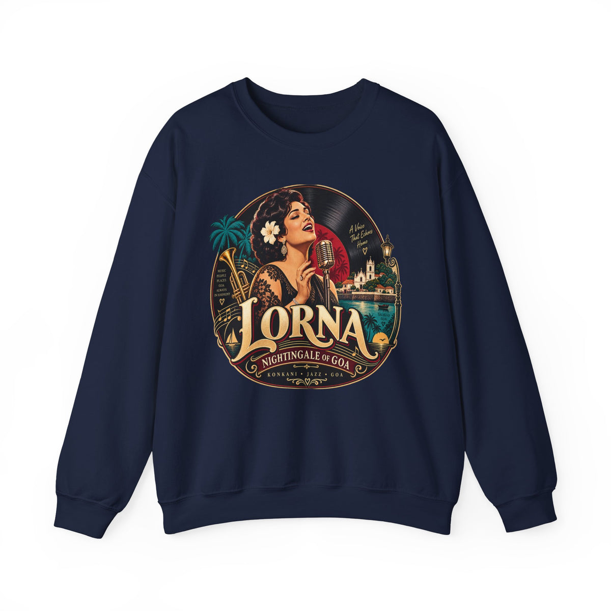 Goa Susegad State of Mind Crewneck Sweatshirt – Goan Heritage — product image 5